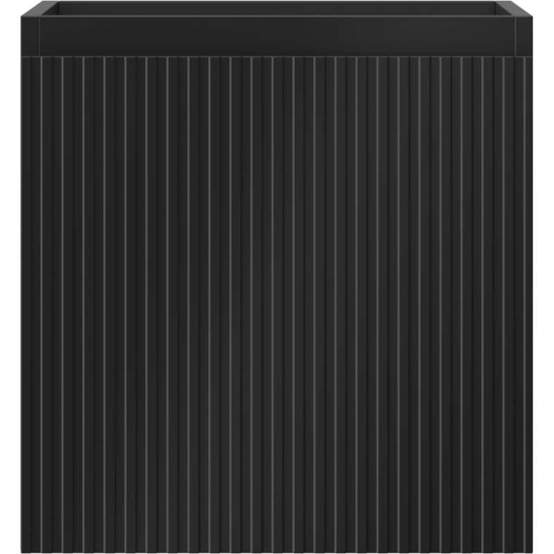 Mexen Rivel bathroom cabinet under-sink 45 cm, 1 drawer, grooved, black matte - 91A20-04547-1-BF71