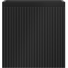 Mexen Rivel badkamerkast onder de wastafel 45 cm, 1 lade, gegroefd, zwart mat - 91A20-04547-1-BF71