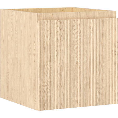 Mexen Rivel armario de baño para lavabo 45 cm, 1 cajón, estriado, roble - 91A20-04547-1-BF81