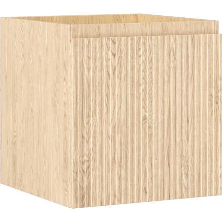 Mexen Rivel Badezëmmer-Schränkchen ënner dem Lavabo 45 cm, 1 Tirang, rifft, Eich - 91A20-04547-1-BF81