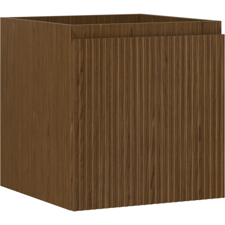 Mexen Rivel badkamerkast onder de wastafel 45 cm, 1 lade, geribbeld, walnoot - 91A20-04547-1-BF86