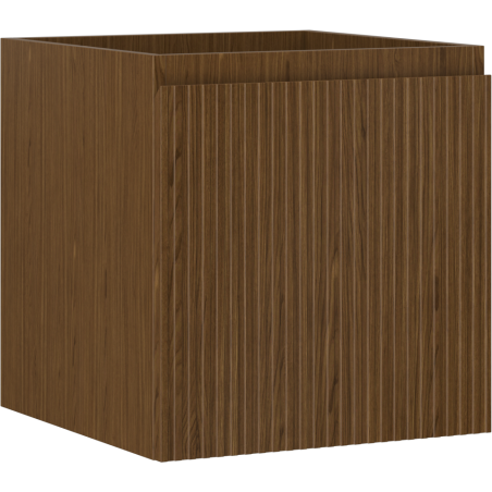 Mexen Rivel szafka łazienkowa podumywalkowa 45 cm, 1 szuflada, ryflowana , orzech - 91A20-04547-1-BF86