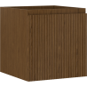 Mexen Rivel badkamerkast onder de wastafel 45 cm, 1 lade, geribbeld, walnoot - 91A20-04547-1-BF86