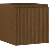 Mexen Rivel bathroom cabinet for sink 45 cm, 1 drawer, fluted, walnut - 91A20-04547-1-BF86