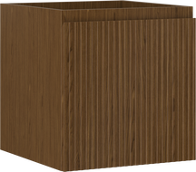 Mexen Rivel badrumsskåp under tvättställ 45 cm, 1 låda, räfflad, valnöt - 91A20-04547-1-BF86