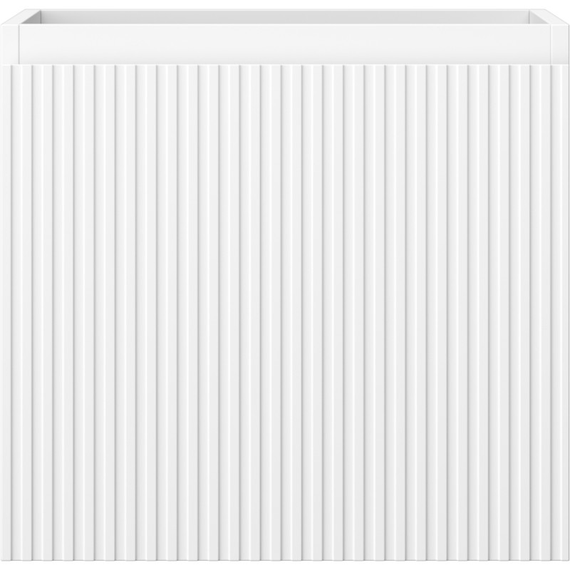 Mexen Rivel bathroom cabinet for a washbasin 50 cm, 1 drawer, fluted, white matt - 91A20-05047-1-BF01