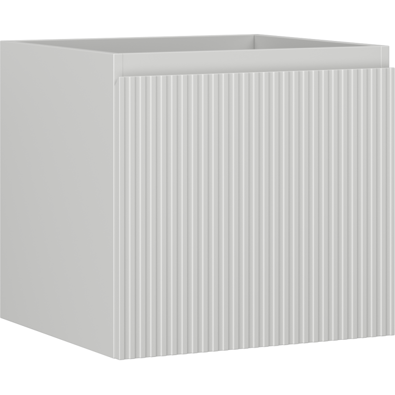 Mexen Rivel szafka łazienkowa podumywalkowa 50 cm, 1 szuflada, ryflowana , szara mat - 91A20-05047-1-BF62
