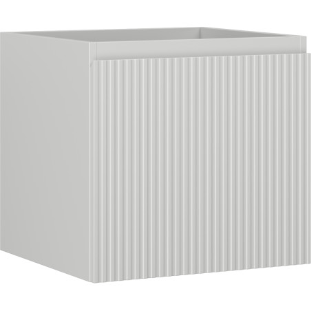 Mexen Rivel Badezimmerschrank 50 cm, 1 Schublade, geriffelt, grau matt - 91A20-05047-1-BF62