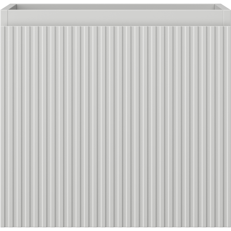 Mexen Rivel bathroom cabinet for washbasin 50 cm, 1 drawer, grooved, grey matte - 91A20-05047-1-BF62