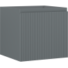 Mexen Rivel mueble de baño bajo lavabo 50 cm, 1 cajón, ranurado, grafito mate - 91A20-05047-1-BF66