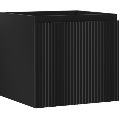 Mexen Rivel Badezimmer-Unterschrank 50 cm, 1 Schublade, geriffelt, schwarz matt - 91A20-05047-1-BF71
