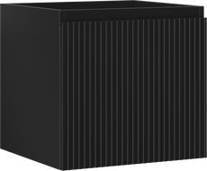 Mexen Rivel Badezimmerschrank 50 cm, 1 Schublade, geriffelt, schwarz matt - 91A20-05047-1-BF71