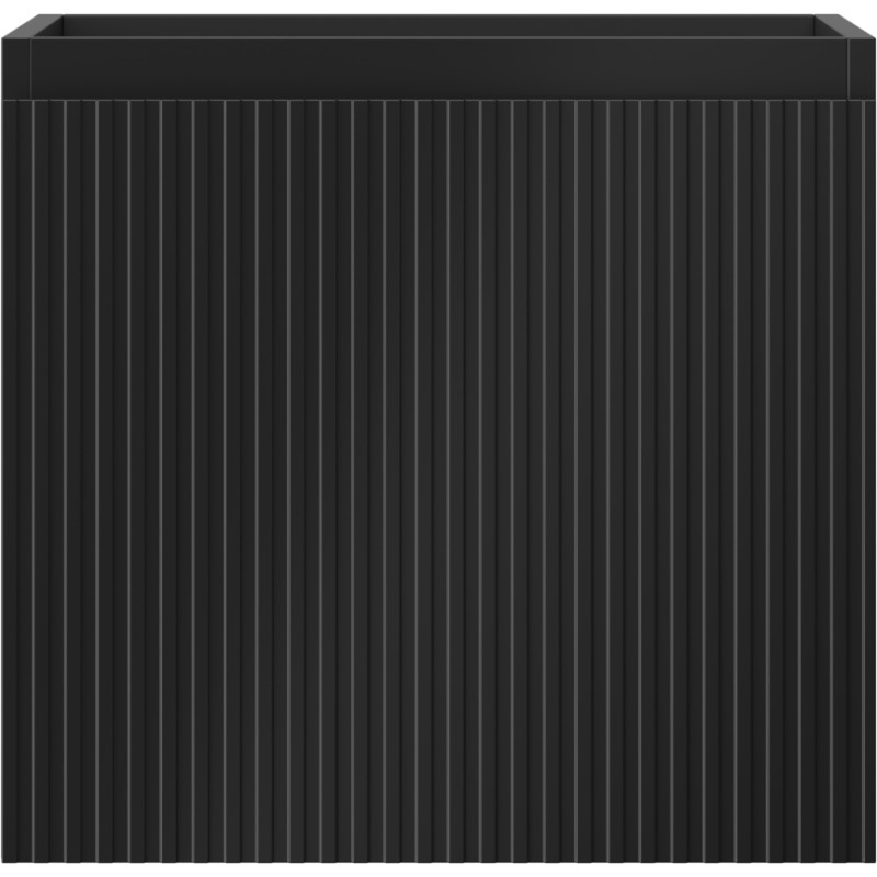 Mexen Rivel bathroom cabinet under washbasin 50 cm, 1 drawer, grooved, black matt - 91A20-05047-1-BF71