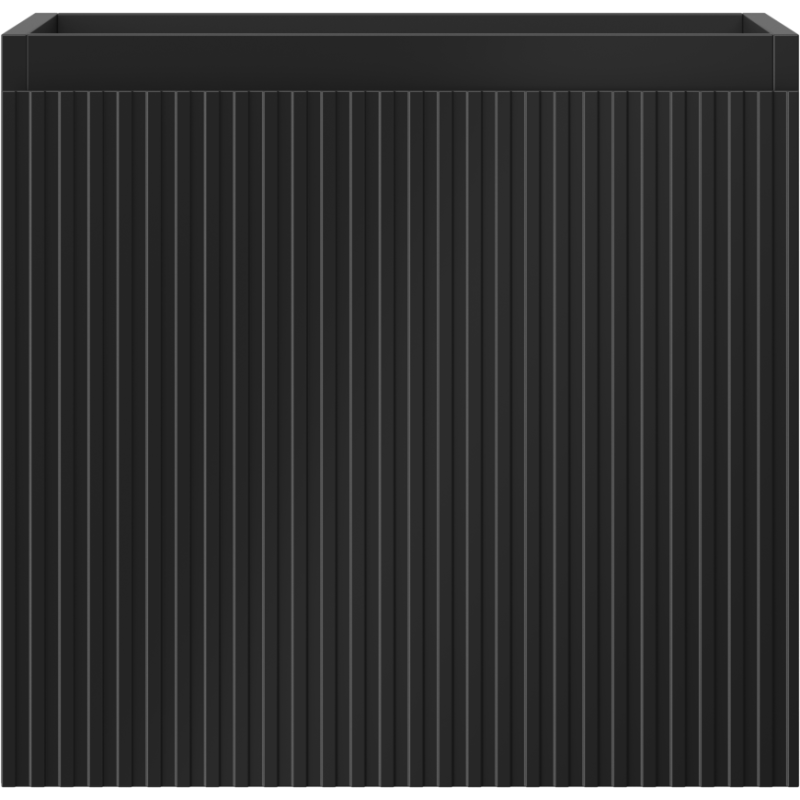 Mexen Rivel meuble de salle de bain sous-vasque 50 cm, 1 tiroir, strié, noir mat - 91A20-05047-1-BF71