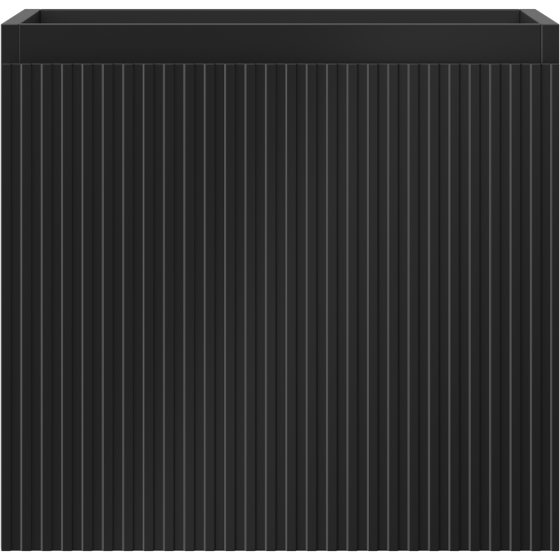 Mexen Rivel mobile da bagno sotto lavabo 50 cm, 1 cassetto, scanalato, nero opaco - 91A20-05047-1-BF71