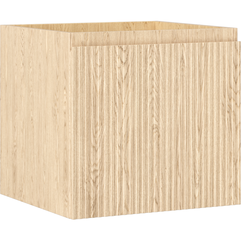 Mexen Rivel mueble de baño bajo lavabo de 50 cm, 1 cajón, ranurado, roble - 91A20-05047-1-BF81