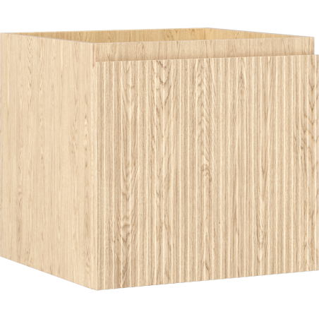 Mexen Rivel mueble de baño bajo lavabo de 50 cm, 1 cajón, ranurado, roble - 91A20-05047-1-BF81