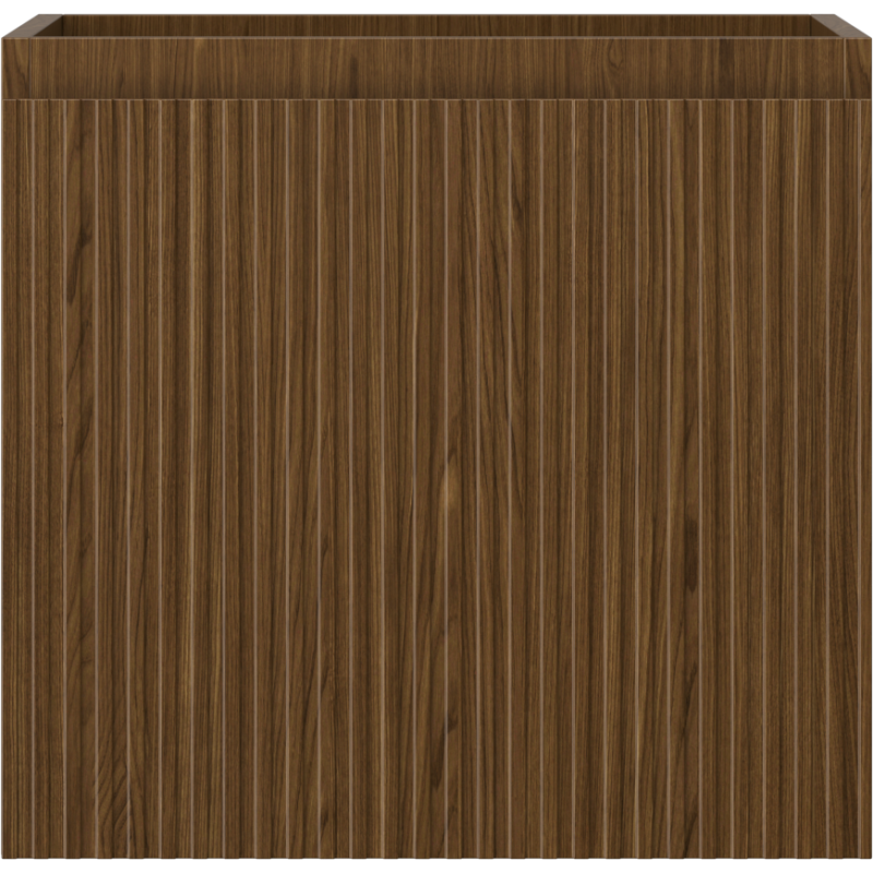 Mexen Rivel badkamerkastje onder wastafel 50 cm, 1 lade, geribbeld, noten - 91A20-05047-1-BF86