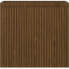 Mexen Rivel Badezimmerschrank unter dem Waschbecken 50 cm, 1 Schublade, geriffelt, Nussbaum - 91A20-05047-1-BF86