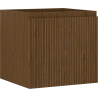 Mexen Rivel Badezimmerschrank für Waschbecken 50 cm, 1 Schublade, gerillt, Nussbaum - 91A20-05047-1-BF86