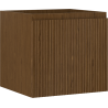 Mexen Rivel Badezimmerschrank unter dem Waschbecken 50 cm, 1 Schublade, geriffelt, Nussbaum - 91A20-05047-1-BF86