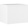 Mexen Rivel Badezimmerschrank für Waschbecken 60 cm, 1 Schublade, geriffelt, weiß matt - 91A20-06047-1-BF01