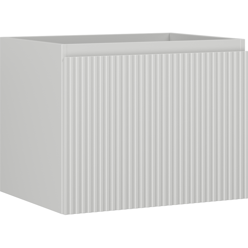 Mexen Rivel Badezimmerschrank 60 cm, 1 Schublade, geriffelt, grau matt - 91A20-06047-1-BF62