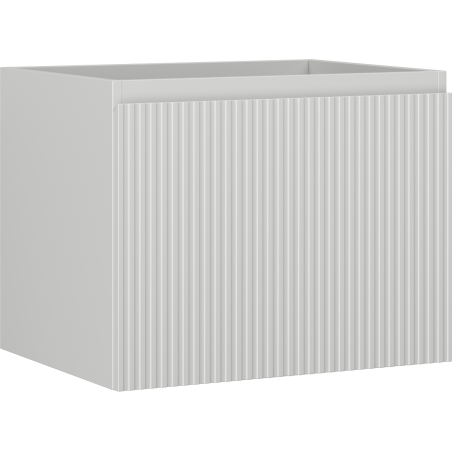 Mexen Rivel bathroom cabinet under sink 60 cm, 1 drawer, grooved, gray matte - 91A20-06047-1-BF62