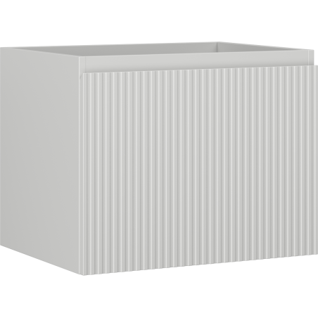 Mexen Rivel szafka łazienkowa podumywalkowa 60 cm, 1 szuflada, ryflowana , szara mat - 91A20-06047-1-BF62