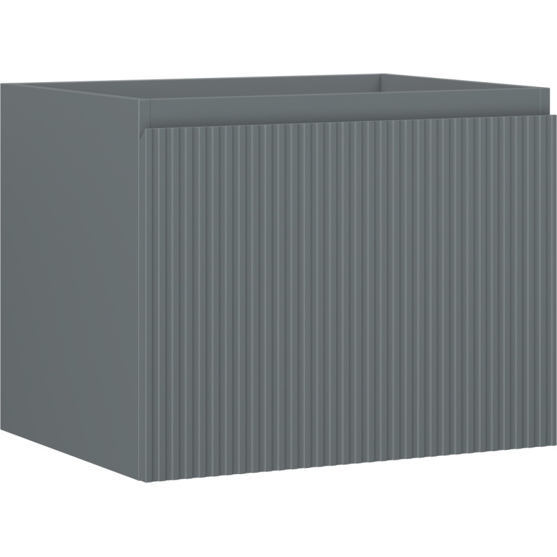 Mexen Rivel vannitoa valamu aluskapp 60 cm, 1 sahtel, sooneline, matt grafiit - 91A20-06047-1-BF66