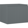 Mexen Rivel badkamerkastje onder wastafel 60 cm, 1 lade, geribbeld, grafiet mat - 91A20-06047-1-BF66