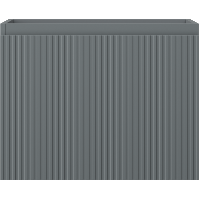 Mexen Rivel mueble de baño bajo lavabo 60 cm, 1 cajón, acanalado, grafito mate - 91A20-06047-1-BF66