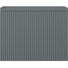 Mexen Rivel badkamerkastje onder wastafel 60 cm, 1 lade, geribbeld, grafiet mat - 91A20-06047-1-BF66