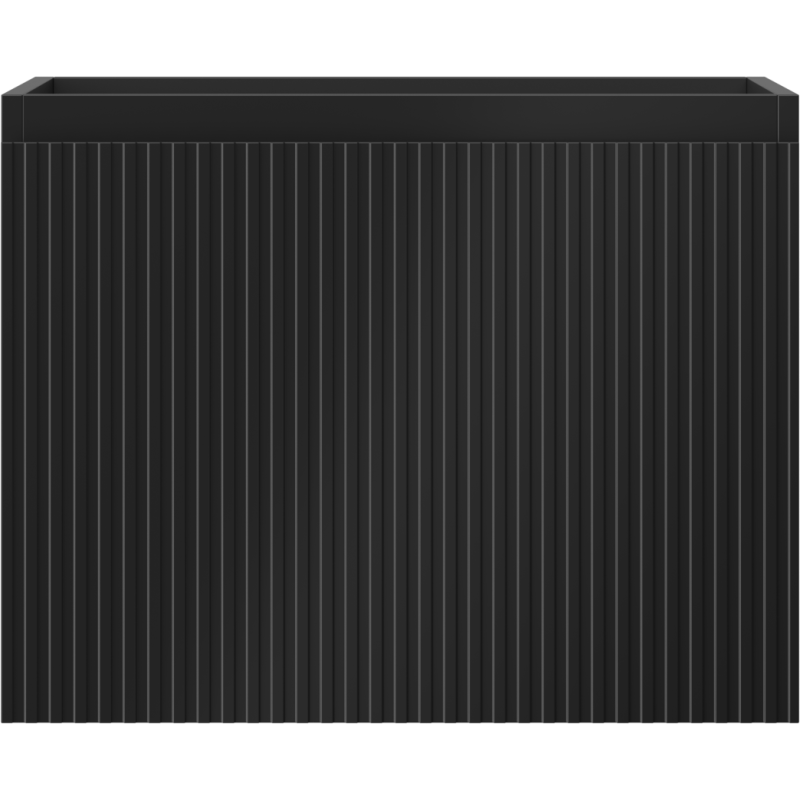 Mexen Rivel Badezimmerschrank Unterschrank 60 cm, 1 Schublade, gerillt, schwarz matt - 91A20-06047-1-BF71