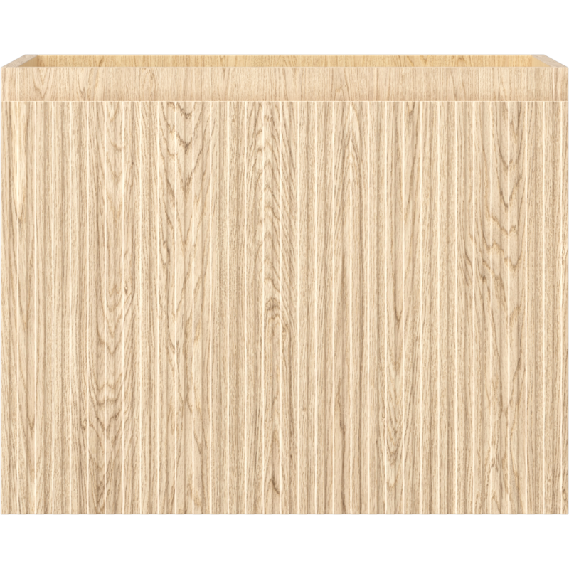 Mexen Rivel Badezimmerschrank für Waschbecken 60 cm, 1 Schublade, geriffelt, Eiche - 91A20-06047-1-BF81