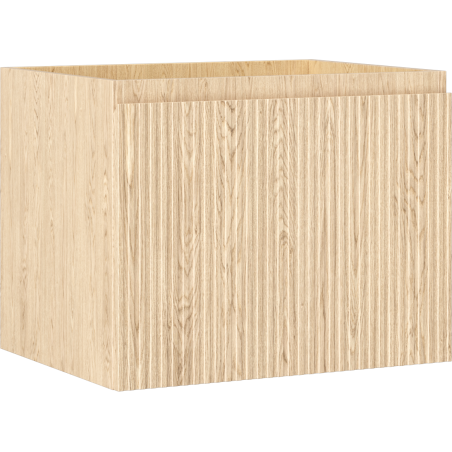 Mexen Rivel meuble de salle de bain sous lavabo 60 cm, 1 tiroir, rainuré, chêne - 91A20-06047-1-BF81