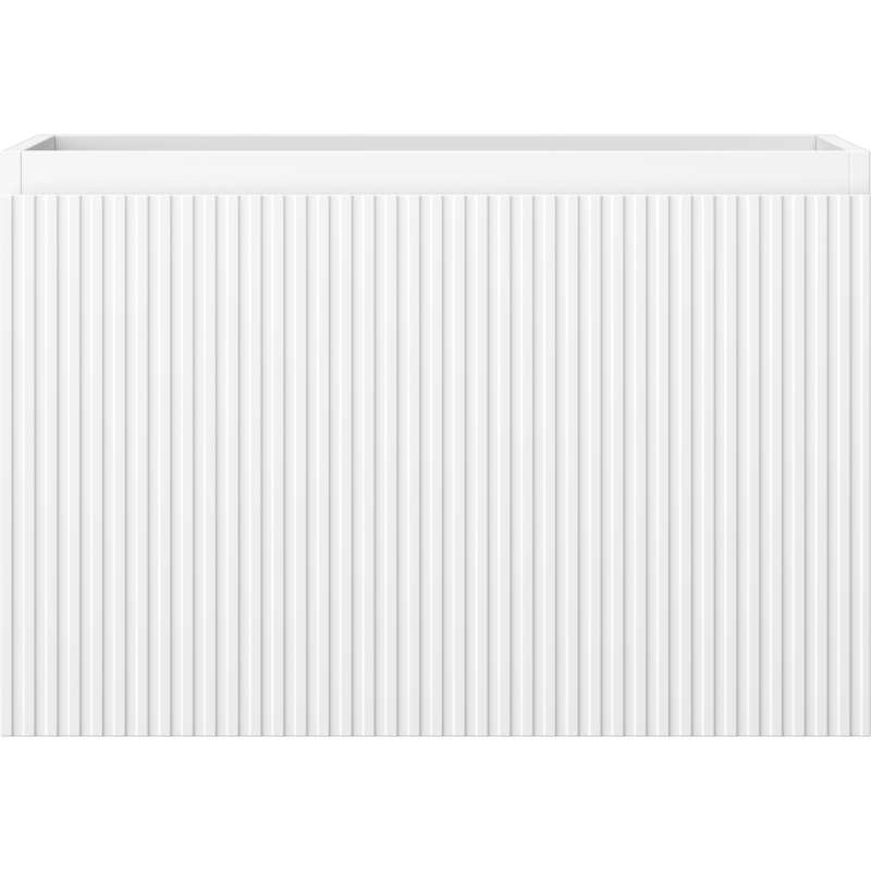 Mexen Rivel bathroom cabinet 70 cm, 1 drawer, grooved, matt white - 91A20-07047-1-BF01