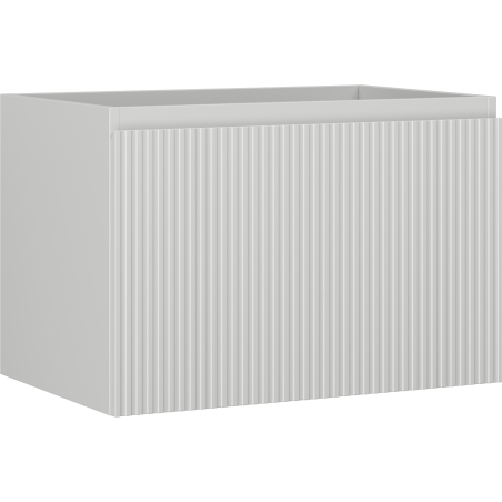 Mexen Rivel szafka łazienkowa podumywalkowa 70 cm, 1 szuflada, ryflowana , szara mat - 91A20-07047-1-BF62