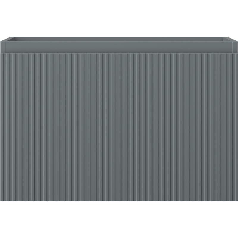 Mexen Rivel badkamerkastje onder de wastafel 70 cm, 1 lade, gefreesd, grafiet mat - 91A20-07047-1-BF66