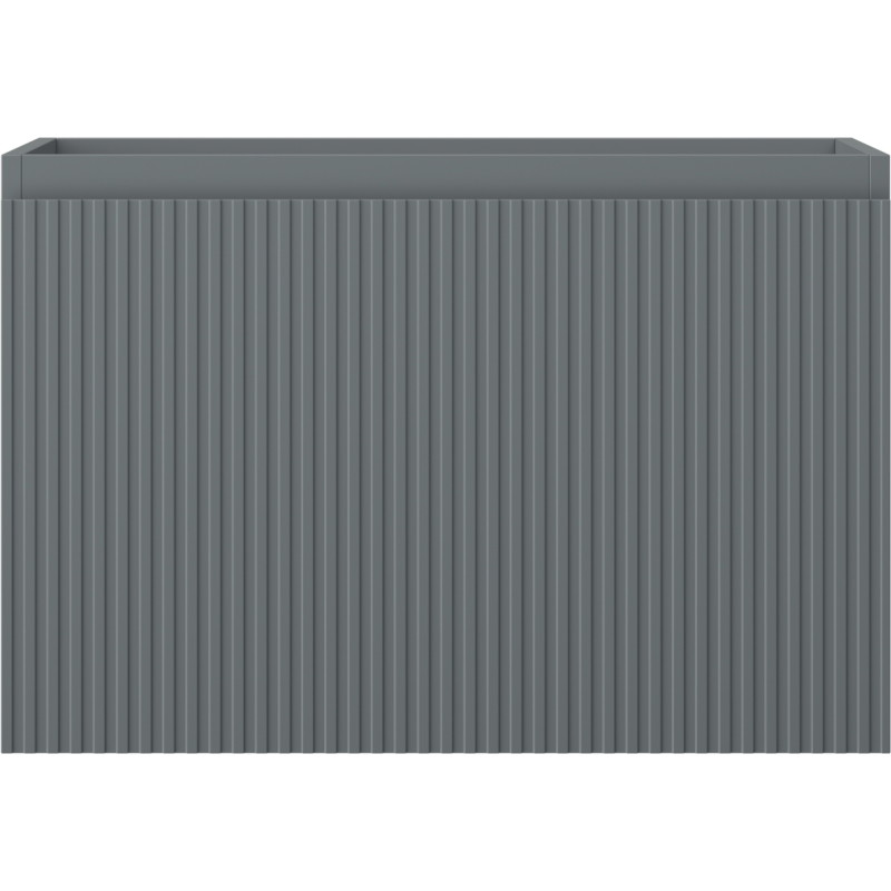 Mexen Rivel kupaonski ormaric ispod umivaonika 70 cm, 1 ladica, rebrasti, grafit mat - 91A20-07047-1-BF66