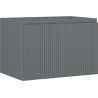 Mexen Rivel kupaonski ormaric ispod umivaonika 70 cm, 1 ladica, rebrasti, grafit mat - 91A20-07047-1-BF66