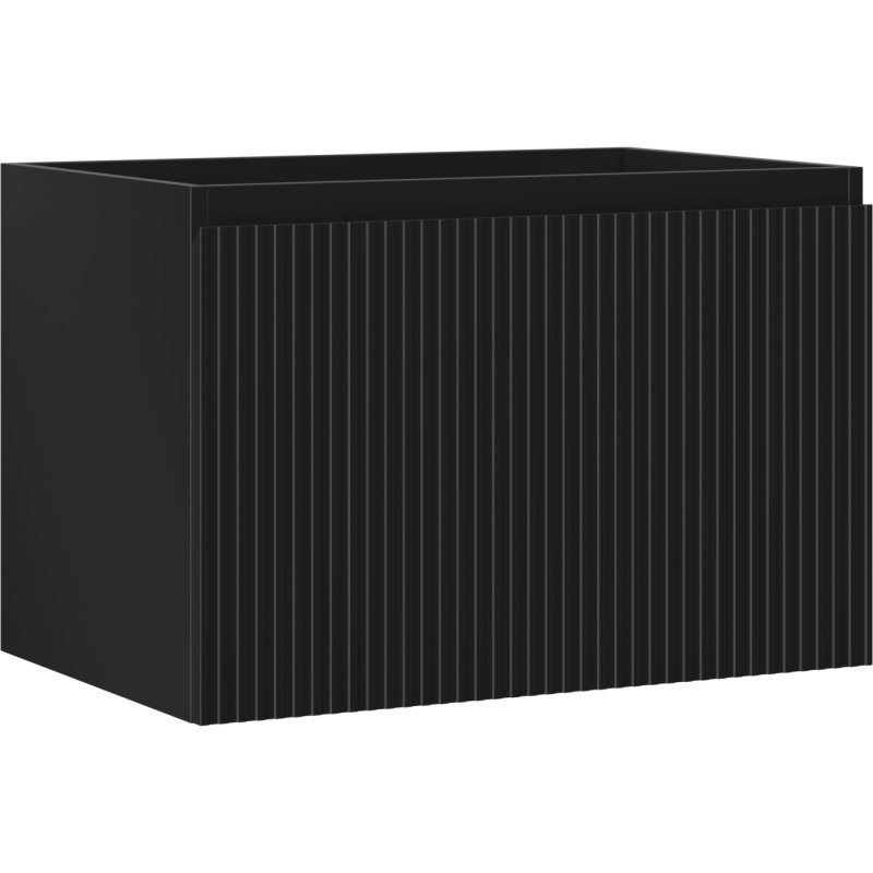 Mexen Rivel vannitoa kapp valamu alla 70 cm, 1 sahtel, soonikkoes, must matt - 91A20-07047-1-BF71