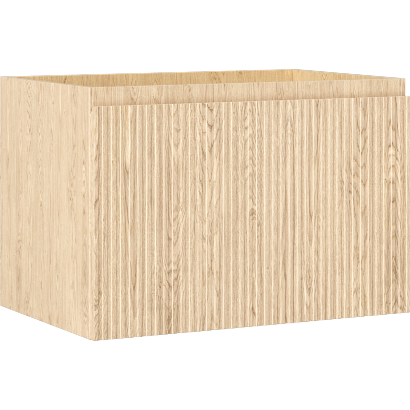 Mexen Rivel Badezimmerschrank 70 cm, 1 Schublade, geriffelt, Eiche - 91A20-07047-1-BF81
