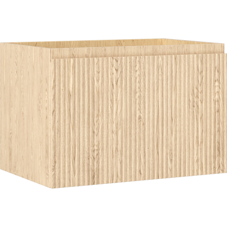 Mexen Rivel Badezimmerschrank 70 cm, 1 Schublade, geriffelt, Eiche - 91A20-07047-1-BF81
