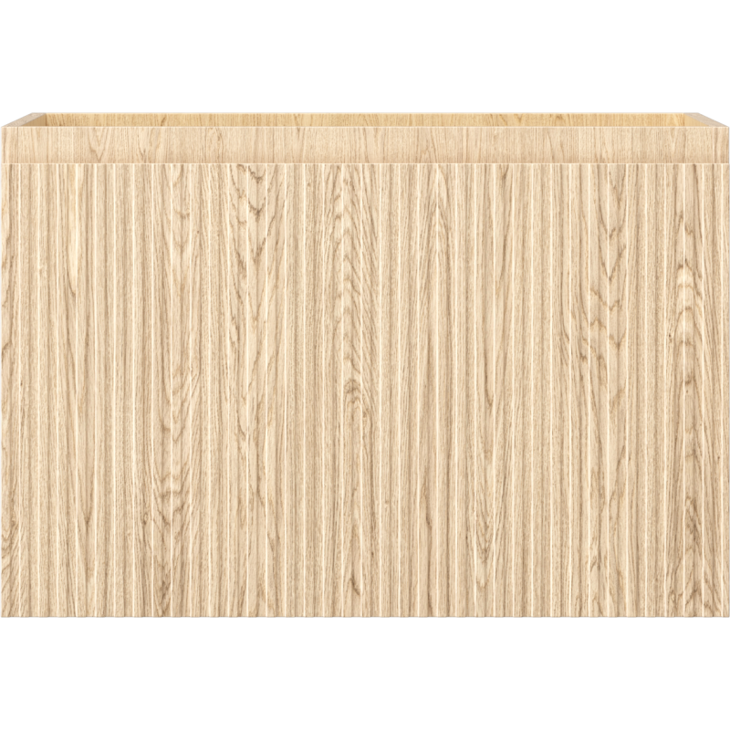 Mexen Rivel Buedzëmmerkabinett ënnerem Lavabo 70 cm, 1 Tirang, gerifft, Eech - 91A20-07047-1-BF81