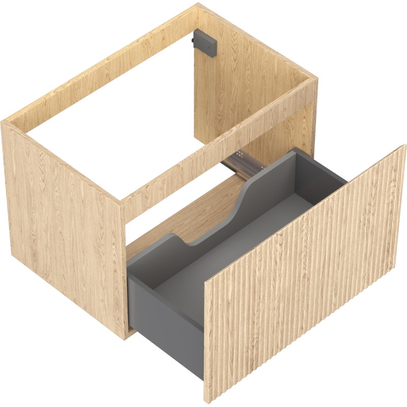 Mexen Rivel vannitoakapp valamu all 70 cm, 1 sahtel, sooneline, tamm - 91A20-07047-1-BF81