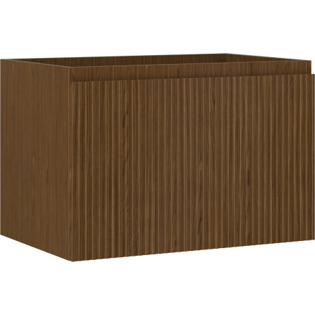 Mexen Rivel meuble de salle de bains sous-vasque 70 cm, 1 tiroir, rainuré, noyer - 91A20-07047-1-BF86