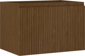 Mexen Rivel meuble de salle de bains sous-vasque 70 cm, 1 tiroir, rainuré, noyer - 91A20-07047-1-BF86