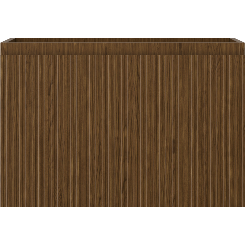 Mexen Rivel armário de casa de banho suspenso 70 cm, 1 gaveta, ranhurado, nogueira - 91A20-07047-1-BF86
