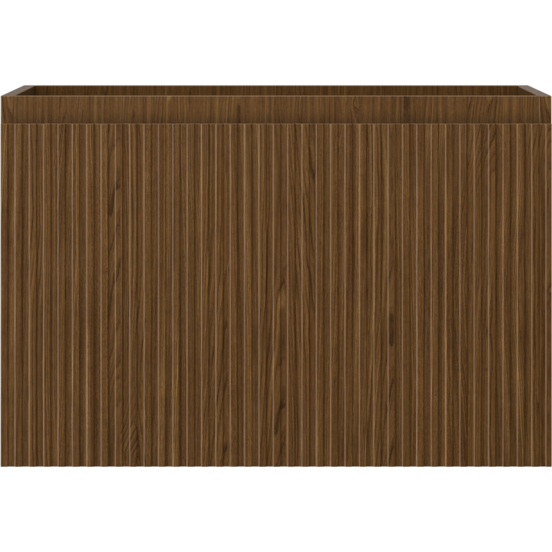 Mexen Rivel Badezimmer-Unterschrank 70 cm, 1 Schublade, geriffelt, Nussbaum - 91A20-07047-1-BF86